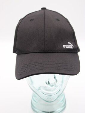 Puma Stretch Fit Hat Men's Size L/XL Baseball Cap Black w/ White Logo